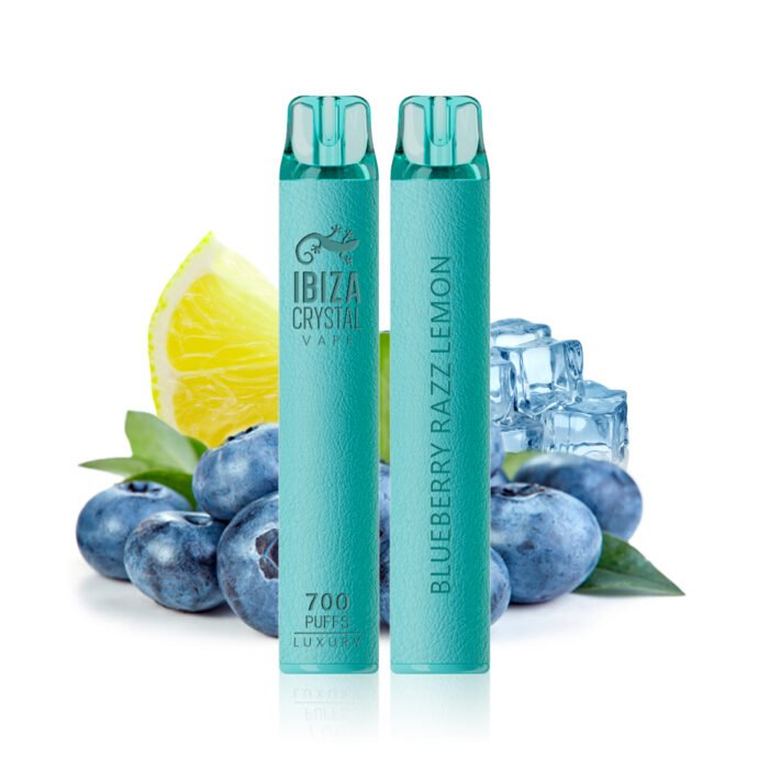 Ibiza Crystal Vape Blueberry Razz Lemon Luxury